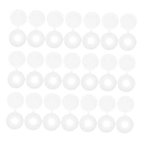 DIYEAH 250 Stück Weiße Kunststoff schraubenkappen mit Klappverschluss Schützende Abdeckkappen für Kreuzschrauben Langlebig und Einfach zu Montieren für Möbel Auto und Heimgebrauch von DIYEAH