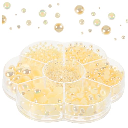 DIYEAH 3 Boxen Box Flatback Halbrund Perlen in Champagner für DIY Haarschmuck Basteln Schmuck Kleidung Dekor Flache Rückseite Vielseitig für Nägel Accessoires Hochzeit DIY Projekte DIYEAH 3 Boxen Box Flatback Halbrund Perlen in Champagner für DIY Haarschmuck Basteln Schmuck Kleidung Dekor Flache Rückseite Vielseitig für Nägel Accessoires Hochzeit DIY Projekte von DIYEAH