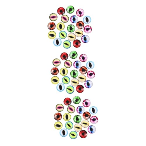 DIYEAH 3 Sätze Künstliche Augen Cabochons Zum Basteln Farbig Augapfel Modellieren Gefälscht Kulleraugen Selbstklebend Realistische Augen Falsches Auge Blau Glas 20 Stück * 3 von DIYEAH