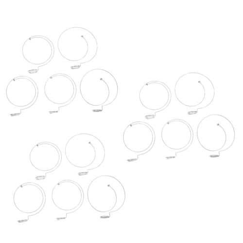 DIYEAH 3 Sätze Lupe Ketten Kopfbandlupe Mit Licht Vergrößerungsbrille Draht Vergrößerungslampe Uhrmacher Einsteller Uhrenarmband Uhren Werkzeugsatz Fix Metall Silber 5 Stücke * 3 von DIYEAH