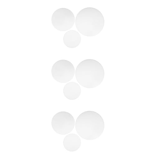 DIYEAH 3 Sätze Schaumstoff Kuchenboden Kuchenform Tablett Dekoratives Brett Tablett Schaumstoff Tablett Pool Aufblasbares Kuchentablett Kuchenform Tablett Kuchen 3 Stück * 3 von DIYEAH