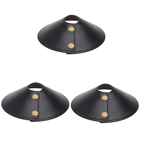 DIYEAH 3 Stck PU Lampenschirm Schutzcover Schwarz Retro Hängelampe Abdeckung Kunstleder Dekorativer Lampenschirm für Restaurant Bar Outdoor Camping Blendfreies Licht Langlebiger DIYEAH 3 Stck PU Lampenschirm Schutzcover Schwarz Retro Hängelampe Abdeckung Kunstleder Dekorativer Lampenschirm für Restaurant Bar Outdoor Camping Blendfreies Licht Langlebiger von DIYEAH