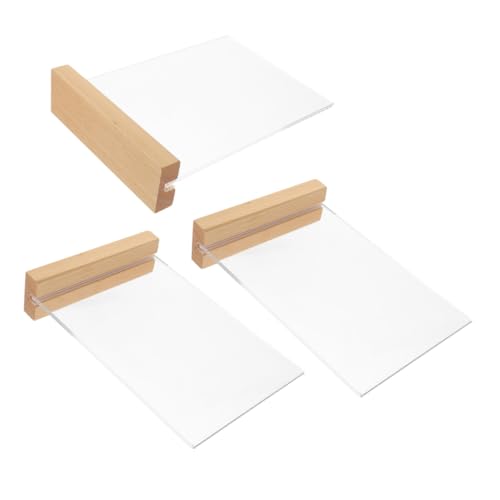 DIYEAH 3 Stück Acryl Menühalter T form mit Holzfuß Transparenter Tischaufsteller für Restaurant Hochzeit Büro Kompakter Stabiler Desktop Displayständer für Speisekarten Prospekte DIYEAH 3 Stück Acryl Menühalter T form mit Holzfuß Transparenter Tischaufsteller für Restaurant Hochzeit Büro Kompakter Stabiler Desktop Displayständer für Speisekarten Prospekte von DIYEAH