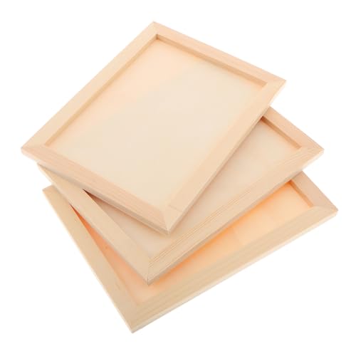 DIYEAH Holz-fotorahmen-Set 3-teilig Bilderrahmen Für Leinwandgemälde Jungen Und Mädchen von DIYEAH