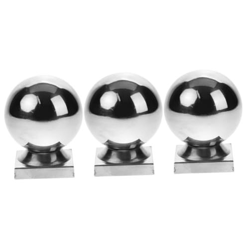 DIYEAH 3 Stück Dekorativer Handlaufball Moderner Handlauf Finial für Treppen und Zäune Installieren Stabil und Langlebig für und Außenbereiche von DIYEAH