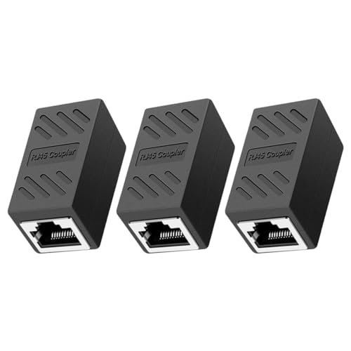 DIYEAH 3 Stück Ethernet Kuppler Adapter für und Hochgeschwindigkeits Verlängerungskabel für Zuverlässige Verbindung von DIYEAH