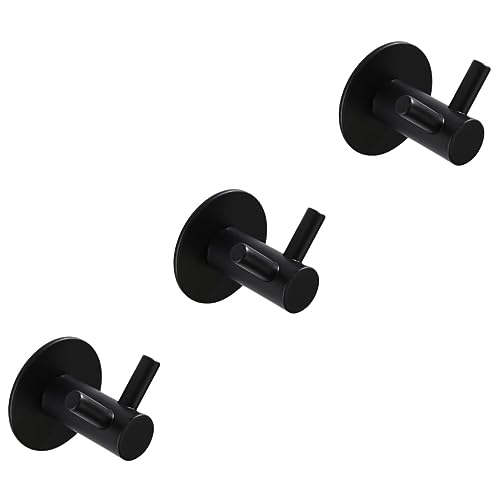 DIYEAH 3 Stück Schwarzer Wandhaken Langlebiger Multifunktionaler Wandhalter für Zuhause Bad Küche Balkon Vielseitiger Aufbewahrungs Haken für Mäntel Schlüssel Handtücher Hüte DIYEAH 3 Stück Schwarzer Wandhaken Langlebiger Multifunktionaler Wandhalter für Zuhause Bad Küche Balkon Vielseitiger Aufbewahrungs Haken für Mäntel Schlüssel Handtücher Hüte von DIYEAH