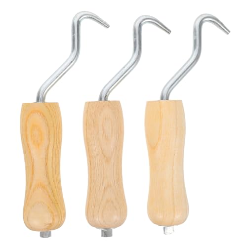 DIYEAH 3 Stück Teiliges Manuelles Bewehrungs twisting werkzeug mit Holzgriff Stabiles Stahl bindegerät für Baustahl Eisendraht Tragbar und Robust zur Sicherung von Stahlkonstruktionen im DIYEAH 3 Stück Teiliges Manuelles Bewehrungs twisting werkzeug mit Holzgriff Stabiles Stahl bindegerät für Baustahl Eisendraht Tragbar und Robust zur Sicherung von Stahlkonstruktionen im von DIYEAH