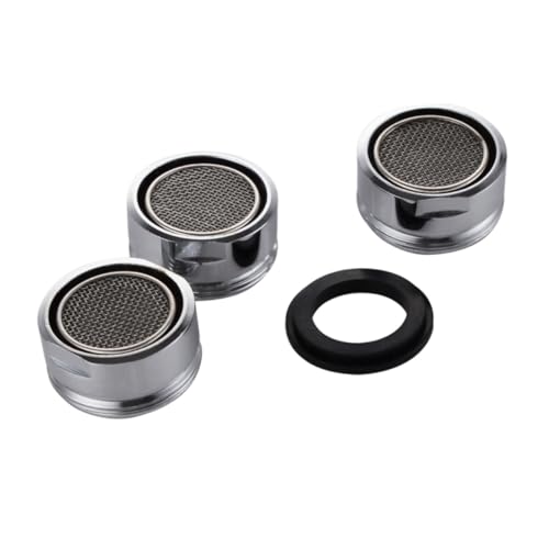 DIYEAH 3 Stück Teiliges Mini Edelstahl Wasserhahn Wasserfilter Rostfrei Installieren Filter für Küche und Bad Schadstoffe Spritzwassergeschützt Silberfarben von DIYEAH