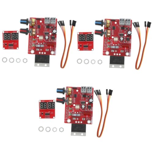 DIYEAH 3 Stück Teiliges Spot Welder Control Board Einstellbar mit Digitaler Anzeige Kompakt und Leicht Single-chip-mikrocontroller für Stabile Steuerung für DIY und von DIYEAH