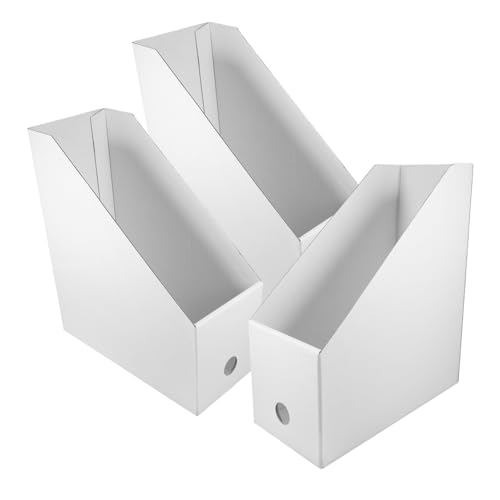 DIYEAH 3stücke Teiliges Von Desk File Holders Dokumentenablage Für Büro Stilvolle Aufbewahrung Von Zeitschriften Büchern Und Unterlagen Aus Hochwertigem Dickem Gefertigt Für von DIYEAH