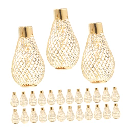 DIYEAH 30 Stück Weihnachtslampenschirm Pendelleubedeckung Lampenschirm aus Metall Lichtkugeln für Beleuchtungskörper Glühbirnenabdeckungen für Deckenleuchten Glühbirnenkäfig Eisen Golden DIYEAH 30 Stück Weihnachtslampenschirm Pendelleubedeckung Lampenschirm aus Metall Lichtkugeln für Beleuchtungskörper Glühbirnenabdeckungen für Deckenleuchten Glühbirnenkäfig Eisen Golden von DIYEAH