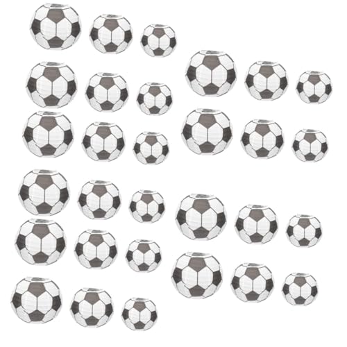 DIYEAH 30 Teiliges Fußball Papierlaternen mit Je Kreative Fußball Deko für Geburtstag und Europameisterschaft Faltbare Tragbare Laternen für Innen Außenbereich DIYEAH 30 Teiliges Fußball Papierlaternen mit Je Kreative Fußball Deko für Geburtstag und Europameisterschaft Faltbare Tragbare Laternen für Innen Außenbereich von DIYEAH