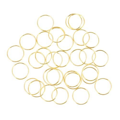 DIYEAH 300 Stück Kronleuchter Verbindungsringe aus Edelstahl Goldfarbene Octagonale Kristalltropfen Verbindungsringe Robust und Verformungsbeständig für Lampenpendants und DIY von DIYEAH