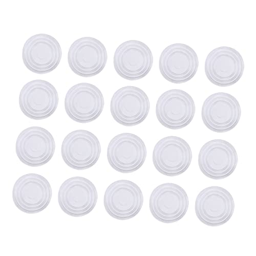 DIYEAH 30stücke Möbelpuffer Runde Pads Glastischpads Aus Transparentem Kunststoff-Gummi Griffpads Wandschutzpads rutschfest Für Küchenschränke Badezimmermöbel Und Wohnaccessoires von DIYEAH