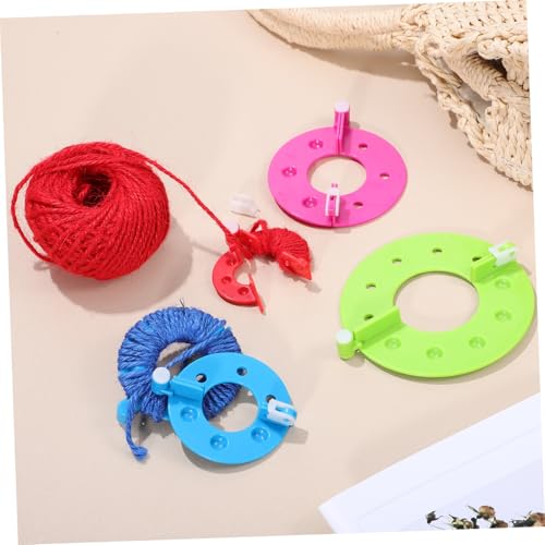 DIYEAH 32 STK. Teiliges Pompon-Maker Kunststoff und Praktische Bastelwerkzeuge für Flauschige Wollbälle Vielseitige Strick Webhilfen für DIY-kreative von DIYEAH