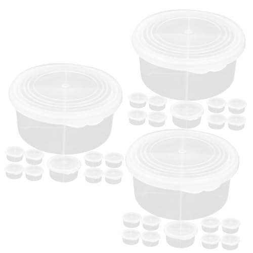 DIYEAH 36 STK Aufbewahrungsbox aus Ton runder Ständer Vorratsbehälter aus mit Deckel Aufbewahrungsschubladen Küchenvorratsschrank Lagerplatz Tasse schmücken von DIYEAH