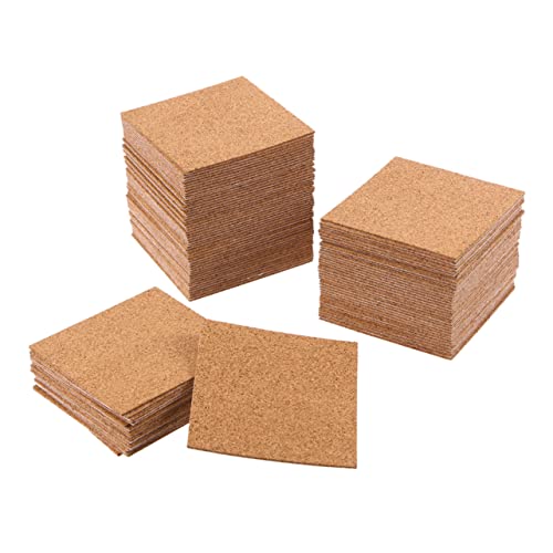 DIYEAH 36St Korkstreifen untersetzer hitzebeständig korkplatten selbstklebend Korkpads eleganter Topflappen Untersetzer für Autobecher Mini-Wandkork Kork-Pads Selbstklebender Kork Hölzern von DIYEAH