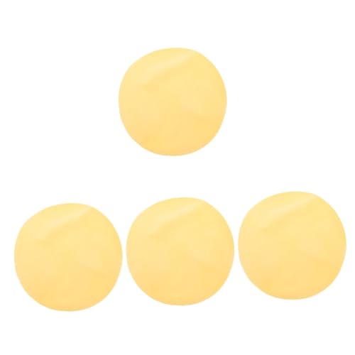 DIYEAH 4 Blätter Keramik-Kunstdeckchen Rad Mini-Töpferscheibe Fondant Planke eingetopft tonirfiguren plastilin knete handtücher Werkzeug Keramik-Wurfmatte Tonskulptur-DIY-Matte PVA Yellow von DIYEAH