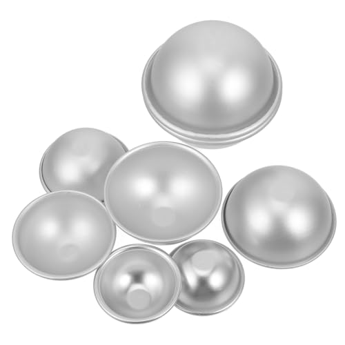 DIYEAH 4 Paare Halbkreis Aluminium Backformen DIY Halbkugel Kuchenform Gießform für Badebomben Seifenherstellung Stabile Langlebige DIY Gießformen für Kuchen und Handwerk DIYEAH 4 Paare Halbkreis Aluminium Backformen DIY Halbkugel Kuchenform Gießform für Badebomben Seifenherstellung Stabile Langlebige DIY Gießformen für Kuchen und Handwerk von DIYEAH