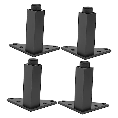 DIYEAH 4 STÜCKE Verstellbare Möbelbeine Aluminiumlegierung für Sofa Schrank Tv Tisch Stabil und rutschfest für Badezimmer und Wohnräume von DIYEAH