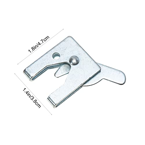 DIYEAH 4 Sätze Haustierkäfig Türriegel Latch aus Verzinktem Eisen mit Einfachem Automatischem Verriegelungsmechanismus Korrosionsbeständig Vielseitig Einsetzbar für Käfige und Möbel von DIYEAH