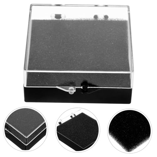 DIYEAH 4 Sätze Lapel Pin Box Mit Schwarzem Robuste Kunststoff Aufbewahrungsbox Schützende Badge Carrying Case Für Anstecknadeln Schmuck Und Sammlerstücke 10 Stück * 4 von DIYEAH