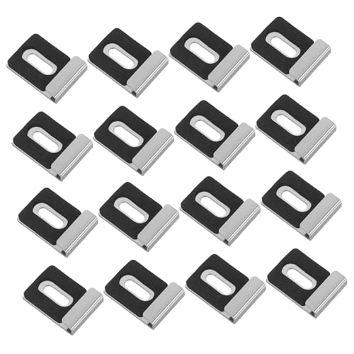 DIYEAH 4 Satz Teiliges Spiegelhalter-clips aus Edelstahl Robuste Glasbefestigung für Rahmenlose Spiegel Einfache Wandmontage Rostfreie Halterungen für Bad und Gewerbe von DIYEAH