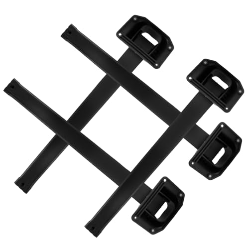 DIYEAH 4 Stck. Klappbare Tischbeine Kunststoff Schreibtischbeine Höhenverstellbar Stabil und Robust für Computertische DIY Möbel Leicht zu Montieren und Transportieren von DIYEAH