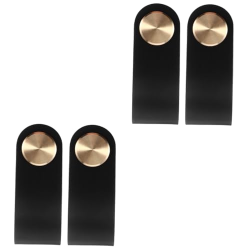 DIYEAH 4 Stk. Teiliges Möbelgriff aus Hochwertigem Rindsleder und Massivem Langlebige Schrankgriffe mit Einzel Kleiderschränke und Kommoden Einfach zu Montieren Vintage Stil DIYEAH 4 Stk. Teiliges Möbelgriff aus Hochwertigem Rindsleder und Massivem Langlebige Schrankgriffe mit Einzel Kleiderschränke und Kommoden Einfach zu Montieren Vintage Stil von DIYEAH