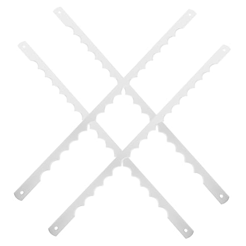 DIYEAH 4 Stück Edelstahl Brotschneidemesser Teiliges Wellenschliff Ersatzteil Wiederverwendbar Ersatzmesser für Brotbackautomat Sauberes Schneiden von Brot Kuchen und Gebäck von DIYEAH