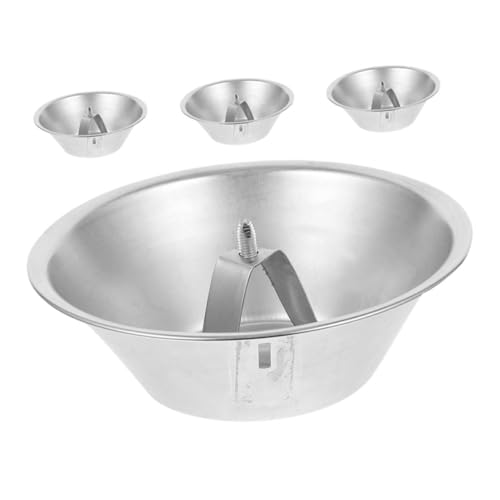 DIYEAH 4 Stück Edelstahl Ölauffangbecher für Dunstabzugshauben Auslaufsicherer Ölbehälter zur Fettabscheidung Kompatibel Langlebig und Leicht zu Reinigen Ersatz für Küchenabzugssysteme von DIYEAH