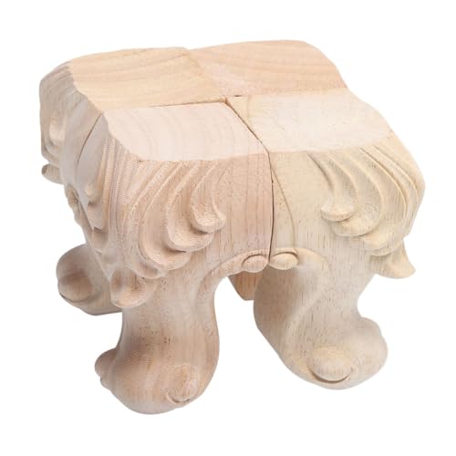 DIYEAH 4 Stück Ersatz Möbelfüße Massivem Holz Dekorative Sofafüße mit Kunstvollen Schnitzereien Stabil und rutschfest für Couch Kommode und Schrank DIYEAH 4 Stück Ersatz Möbelfüße Massivem Holz Dekorative Sofafüße mit Kunstvollen Schnitzereien Stabil und rutschfest für Couch Kommode und Schrank von DIYEAH
