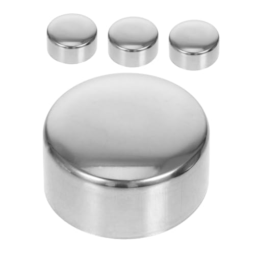 DIYEAH 4 Stück Handlauf Endkappen Rund Metallische Endkappen für Treppenhandlauf Passend für Verschiedene Treppendesigns Elegant und Vielseitig Einsetzbar von DIYEAH