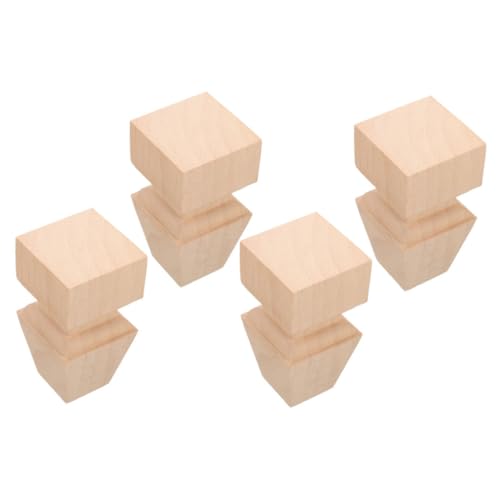 DIYEAH 4 Stück Holz Möbelfüße Ersatzbeine für Sofa und Kommode Europäisches Design Stabil und Langlebig für Vielseitige Möbelanpassungen von DIYEAH