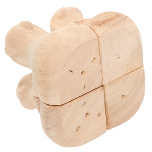 DIYEAH 4 Stück Möbelbeine Holz Teiliges für Sofa Tv Schrank Kommode Installieren Robust und Schützend Geräuschreduzierend für Zuhause von DIYEAH
