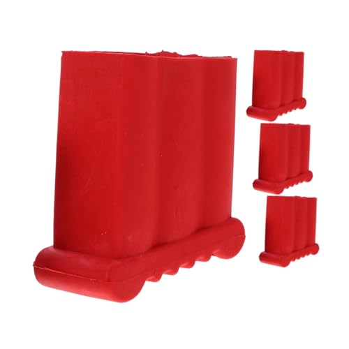 DIYEAH 4 Stück Rutschfeste Gummifüße für Leitern Verschleißfeste Leiterfußschutzkappen Stabile Trittschutzabdeckungen für Haushaltsleitern Bodenschonende Ersatzfüße für Sichere von DIYEAH