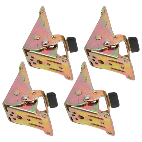DIYEAH 4 Stück Selbstsichernde Klappscharnier für Tischbeine Faltmechanismus Stabil und Langlebig für Klapptische und Möbelprojekte Platzsparend und Elegant von DIYEAH