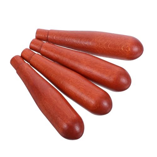 DIYEAH 4 Stück Teiliges Holz Teekannen Griffset Ergonomisch Hitzebeständig Einfach Montierbar Passend für Keramik Metall Teekannen Diy Reparatur Ersatz von DIYEAH
