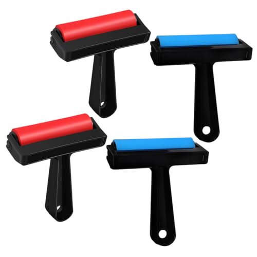 DIYEAH 4 Stück Teiliges Kunststoff Farbwalzen Rote und Blaue Ink Roller für Vielseitiges Drucken Basteln Stempeln Papier Stoff Holz Langlebig und rutschfest für DIY Kunstprojekte DIYEAH 4 Stück Teiliges Kunststoff Farbwalzen Rote und Blaue Ink Roller für Vielseitiges Drucken Basteln Stempeln Papier Stoff Holz Langlebig und rutschfest für DIY Kunstprojekte von DIYEAH