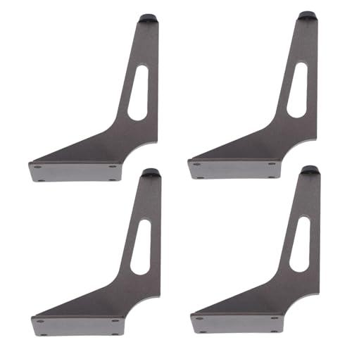 DIYEAH 4 Stück Teiliges Metall Möbelbeine mit Schrägem Design Stabile Sofafußstützen für Tv Stand Kommode Nachttisch Modernes Wohnzimmer Schlafzimmer Ersatzfüße von DIYEAH