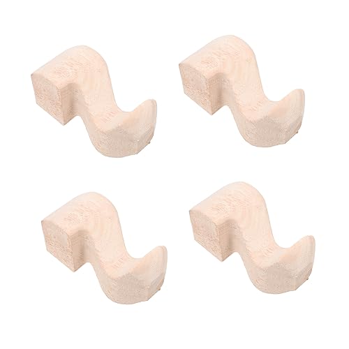 DIYEAH 4stücke Möbelbeine Einfacher Stil Gummi Schutz Möbel Teile Holzfüße Für Stühle Tische von DIYEAH