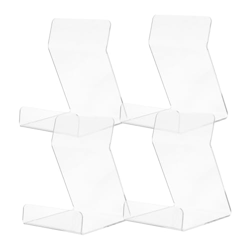 DIYEAH 4 Stück Transparente Acryl Buchständer Multifunktionaler Halter für Bücher und Schallplatten Leicht und Langlebig für Moderne Wohn und Audio Räume DIYEAH 4 Stück Transparente Acryl Buchständer Multifunktionaler Halter für Bücher und Schallplatten Leicht und Langlebig für Moderne Wohn und Audio Räume von DIYEAH