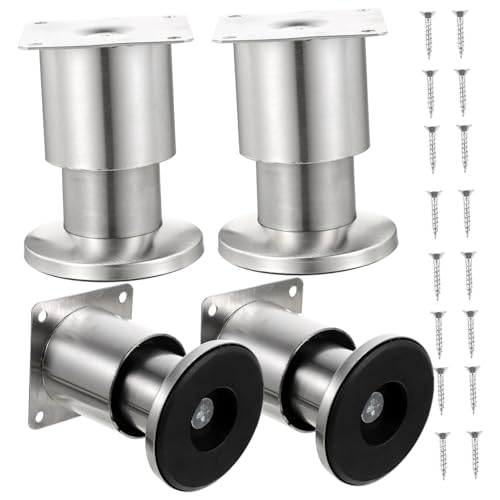 DIYEAH 4 Stück Verstellbare Möbelbeine Teiliges Robuste Verstellbare Möbelfüße mit Rutschfester Gummimatte für Sofa Schrank Couchtisch Modern und Langlebig von DIYEAH
