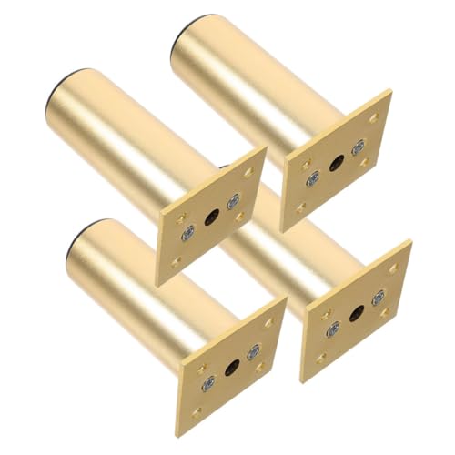 DIYEAH 4 Stück Verstellbare Runde Aluminiumlegierung Möbelbeine Robuste Ersatzfüße für Schrank Schreibtisch Sofa Bett Vielseitige DIY Möbelfüße für Tische und Stühle Moderne Reparatur von DIYEAH