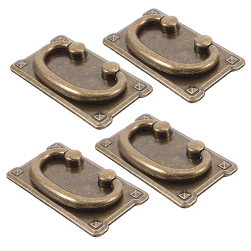 DIYEAH 4 Stück Vintage Schubladengriff Griff Im Retro-stil Kommodenschublade Ziehen Schranktürgriffe Kommode Schublade Griff Vintage Pull Griff Vintage-metallgriffe Kaffee Zinklegierung von DIYEAH