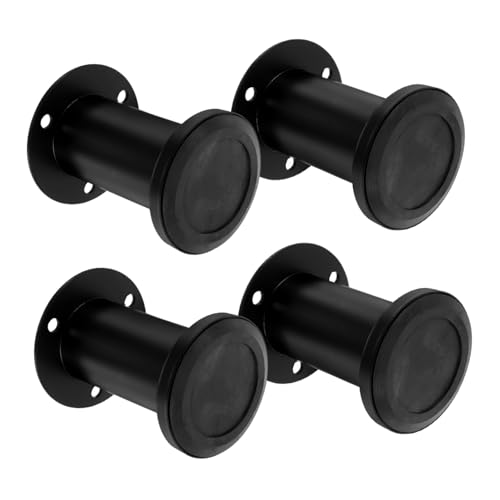 DIYEAH 4 Stück verstellbare Möbelbeine Möbelfüße Beine für Tisch DIY unterstützt Beine einstellbar Höhe unter der Matratzenauflage Bett Unterstützung Bettfüße Stahl Black von DIYEAH