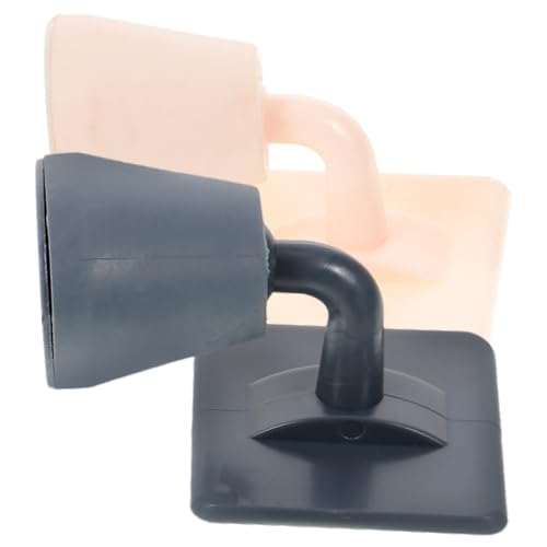 DIYEAH 4 Teiliges Silikon Türstopper Selbstklebend Anti-kollisions Türpuffer Mute Türschutz für Holz- Glas Titanlegierungstüren Weiß Je von DIYEAH