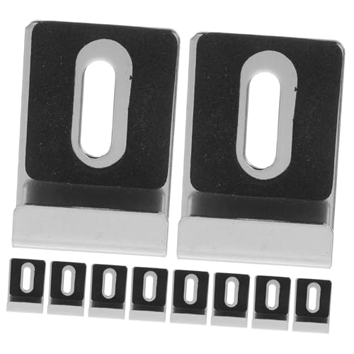 DIYEAH 4Er Set Edelstahl Spiegelclip Spiegel Hardware Montage Edelstahl Spiegelhalter Glasspiegelhalter Clips Badezimmerspiegelclips Spiegelhalterungen Für Die Wandmontage Silber von DIYEAH
