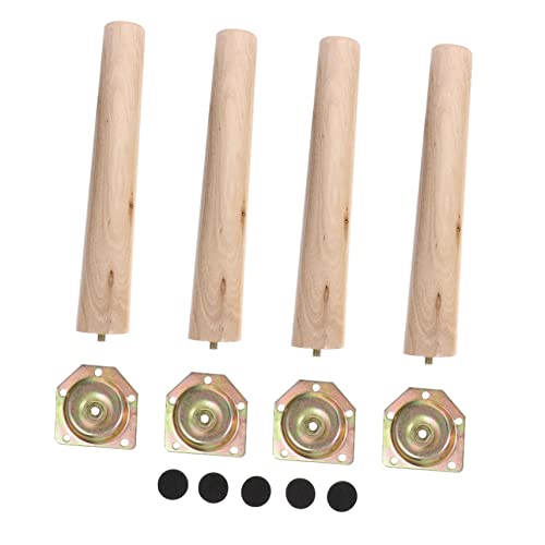 DIYEAH 4sätze Holzmöbelbeine Tischbeinverlängerungen Möbelfüße Aus Holz Für Sofa Bett Tisch Bank Schrank Klare Textur Professionelles Polieren Sicher Und Stabil Hohe Tragfähigkeit von DIYEAH